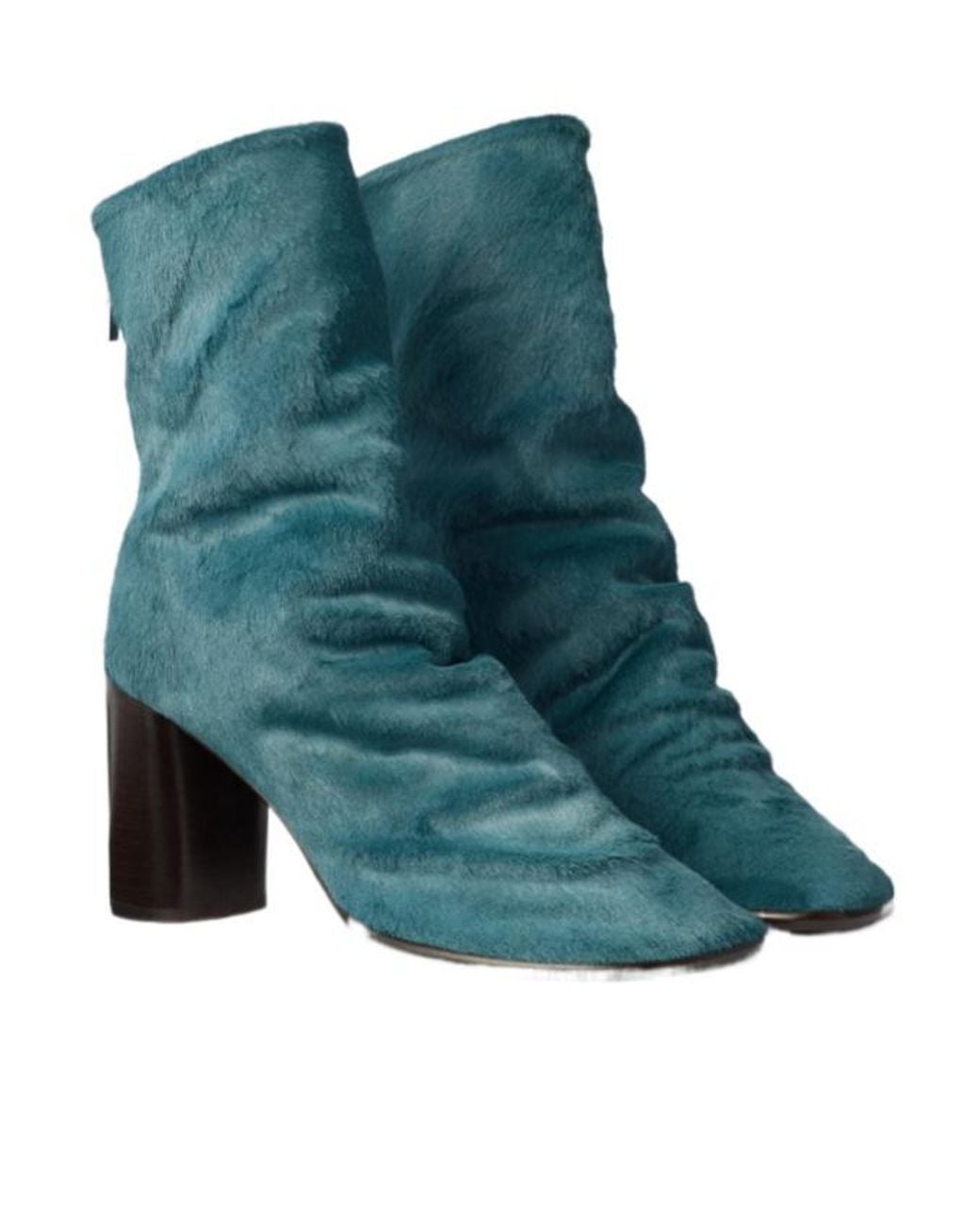 Lemaire Green Glove Ankle Boots 80Mm Heel