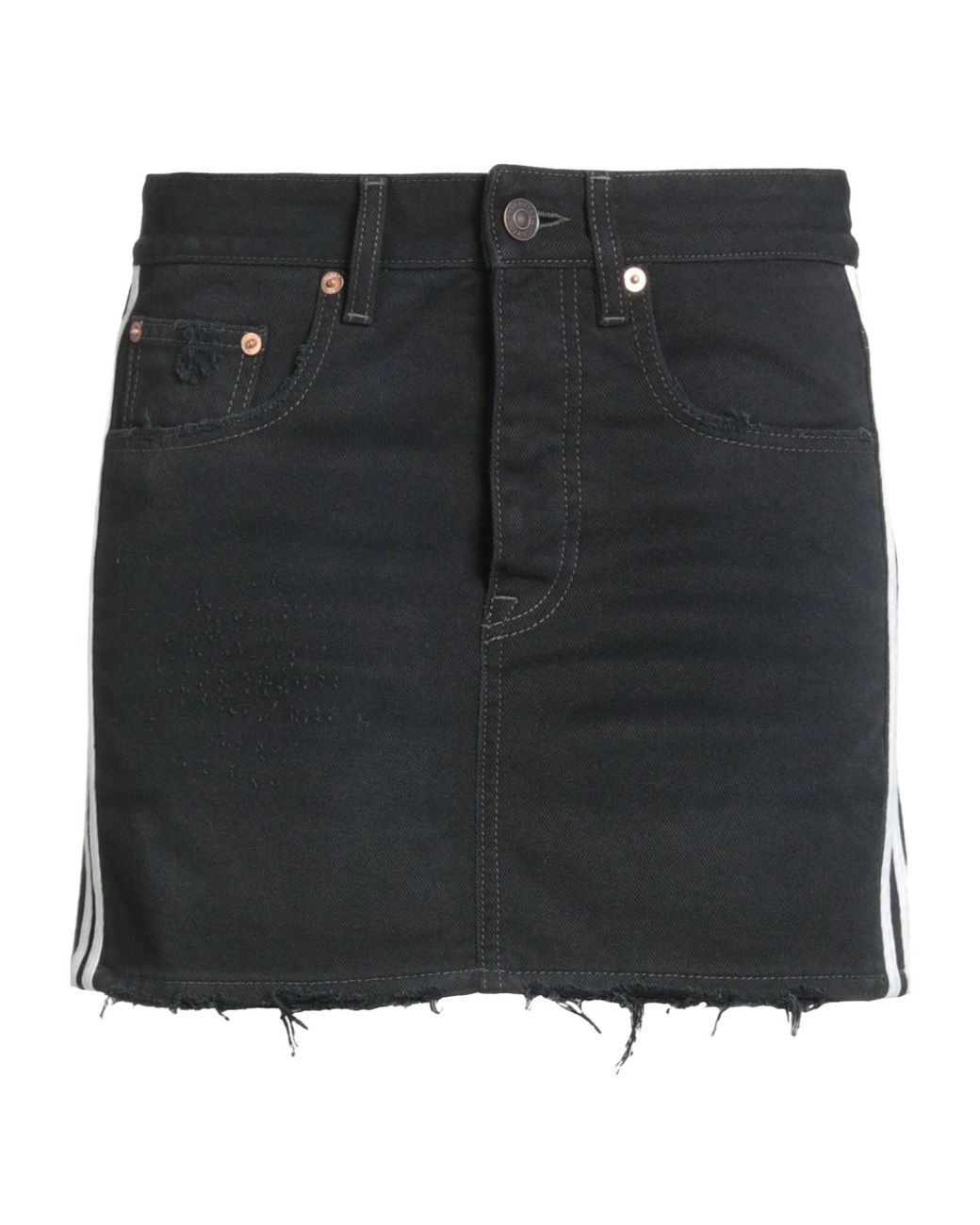 Balenciaga Black Denim Mini Skirt