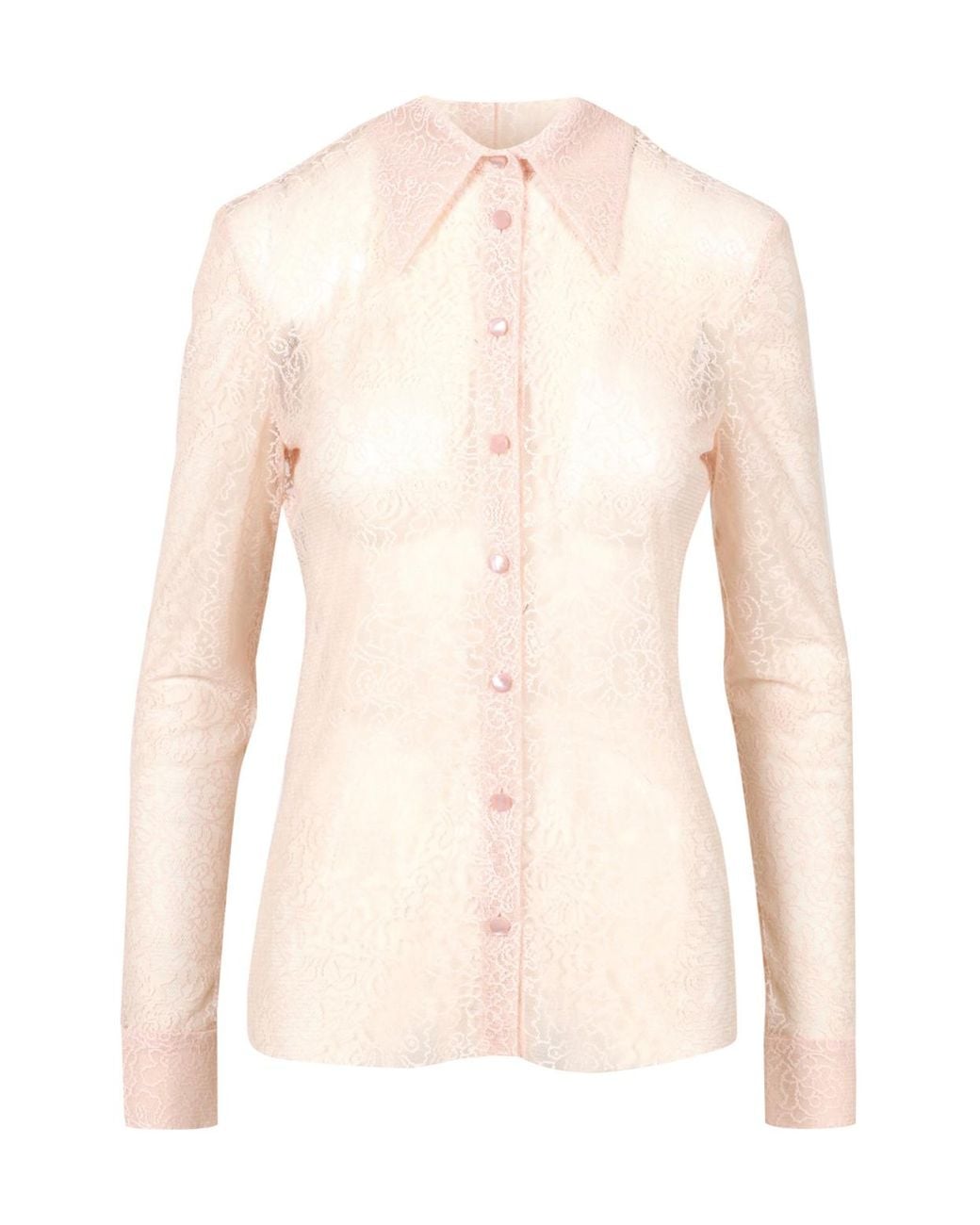 Philosophy Di Lorenzo Serafini Pink Long-Sleeved Lapel Shirt
