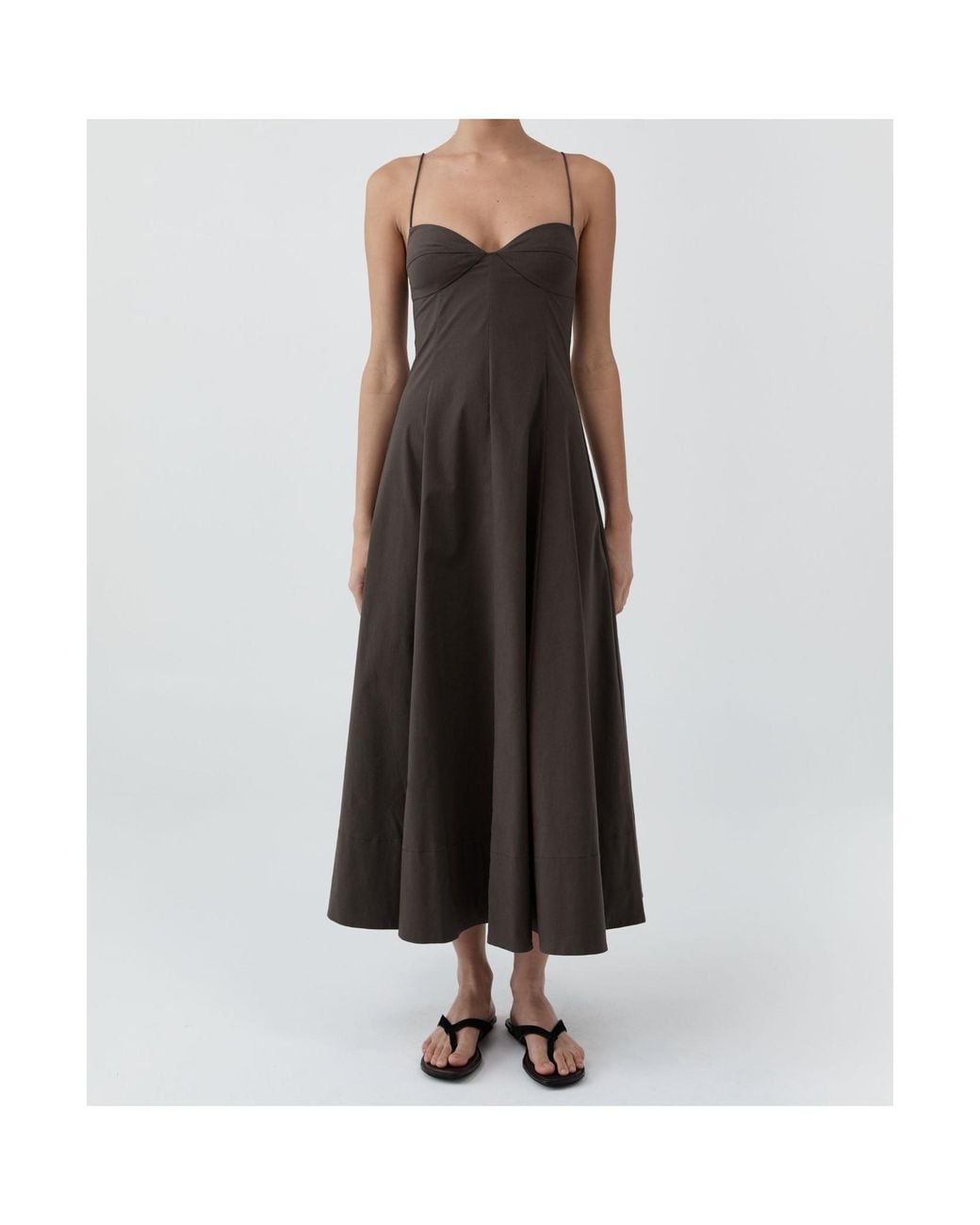 St. Agni Brown Cami ドレス