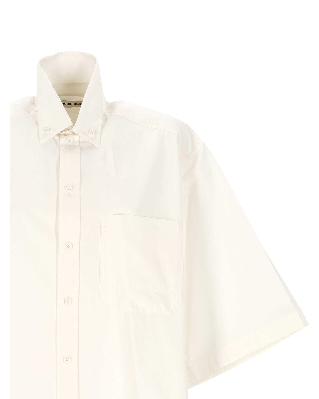 Phoebe Philo White Short-Sleeved Shirt