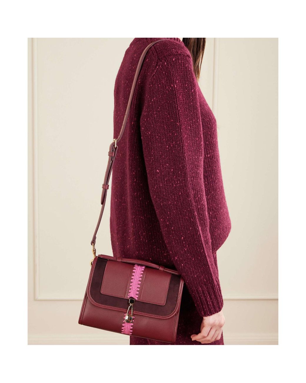 Gabriela Hearst Purple Leonora Small Shoulder Bag