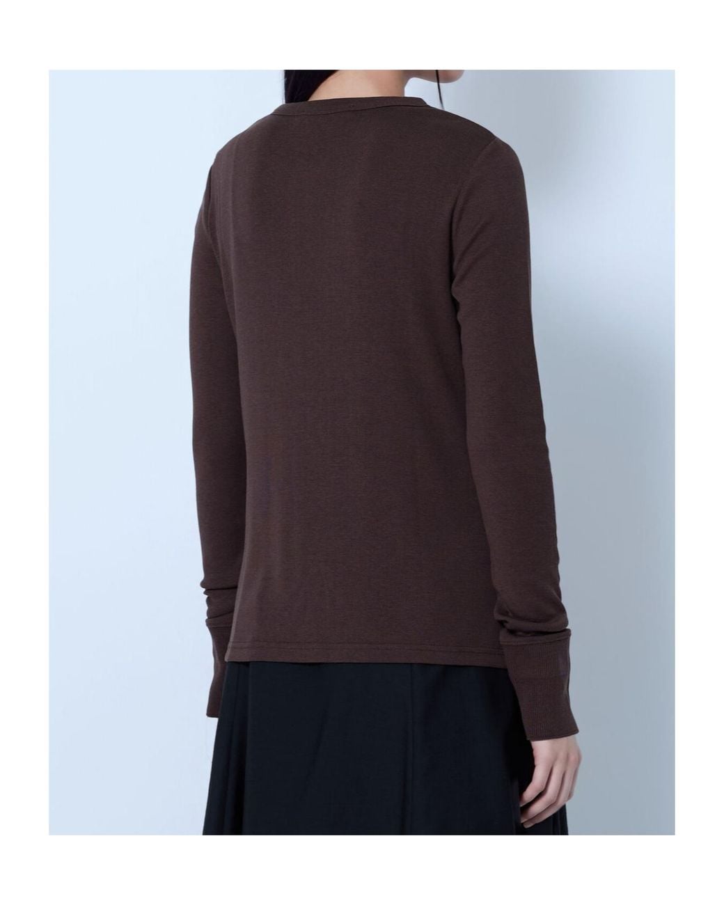 Studio Nicholson Blue Long-Sleeve Knit Top