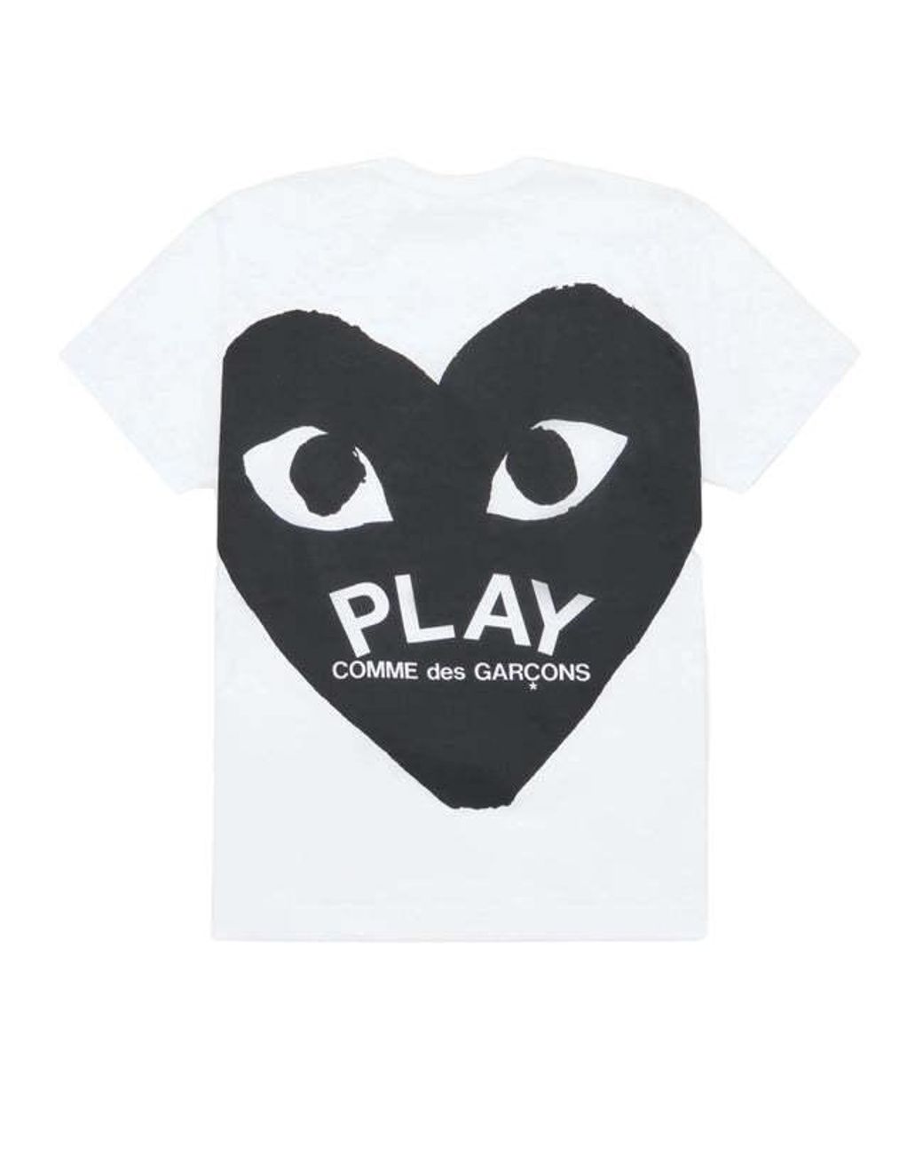 COMME DES GARÇONS PLAY White Short-Sleeved T-Shirt for men