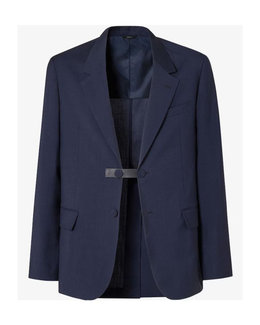 Fendi Blue Single Breasted Tailored Blazer for men