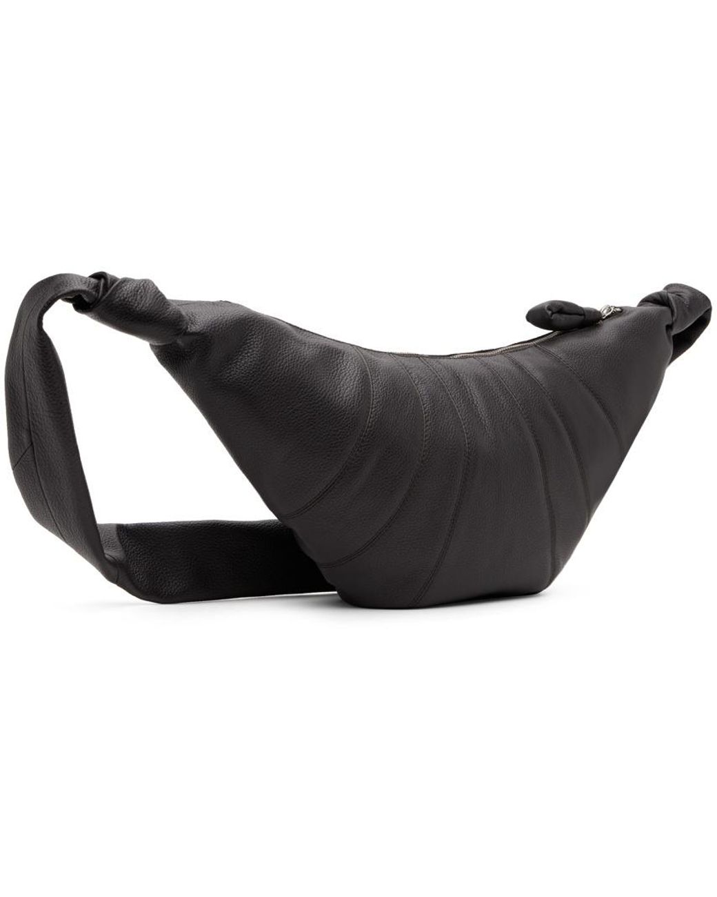 Lemaire Black Medium Croissant Crossbody Bag for men