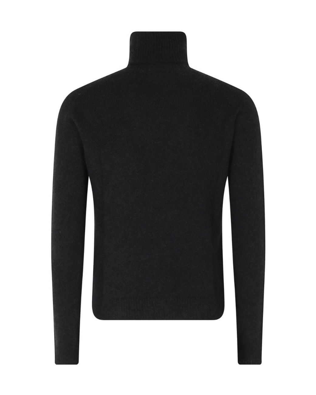 Roberto Collina Black Cashmere Turtleneck Sweater