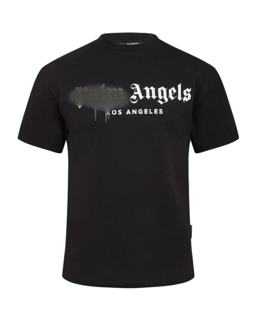 Palm Angels Black Logo Crew Neck T-Shirt for men