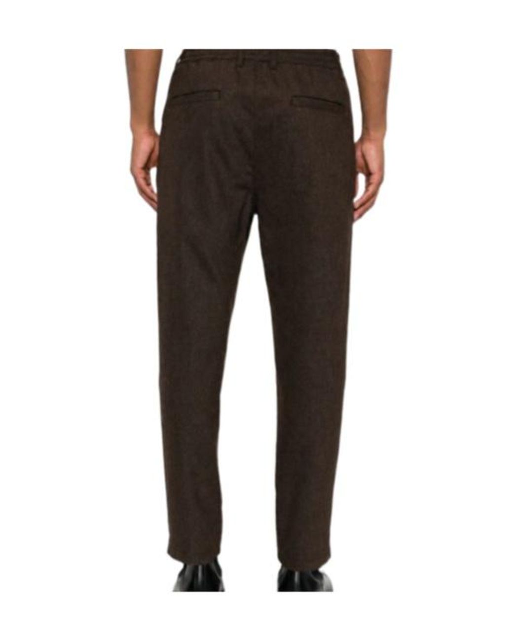 Eleventy Gray Straight-Leg Casual Trousers for men