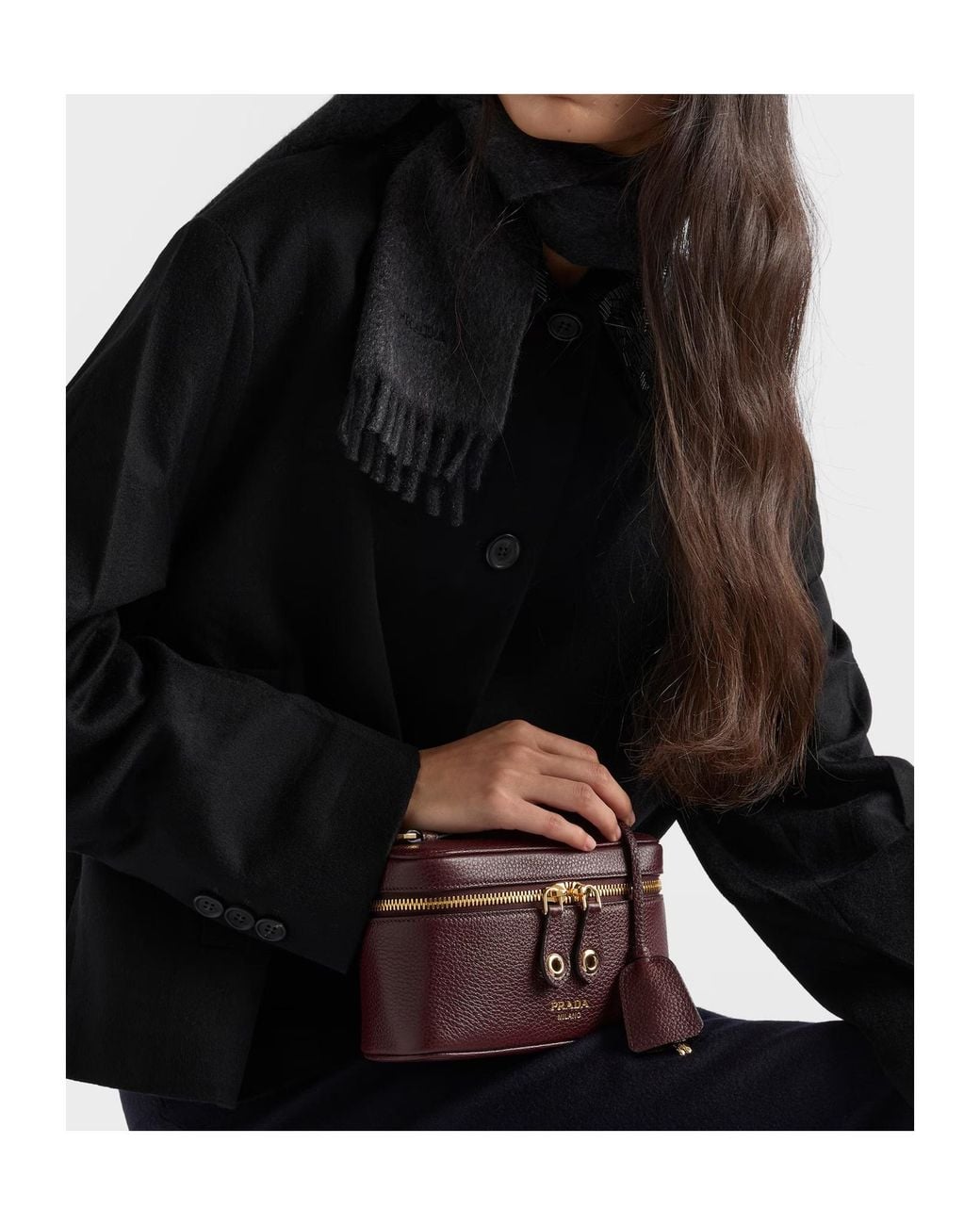 Prada Purple Leather Mini-Bag