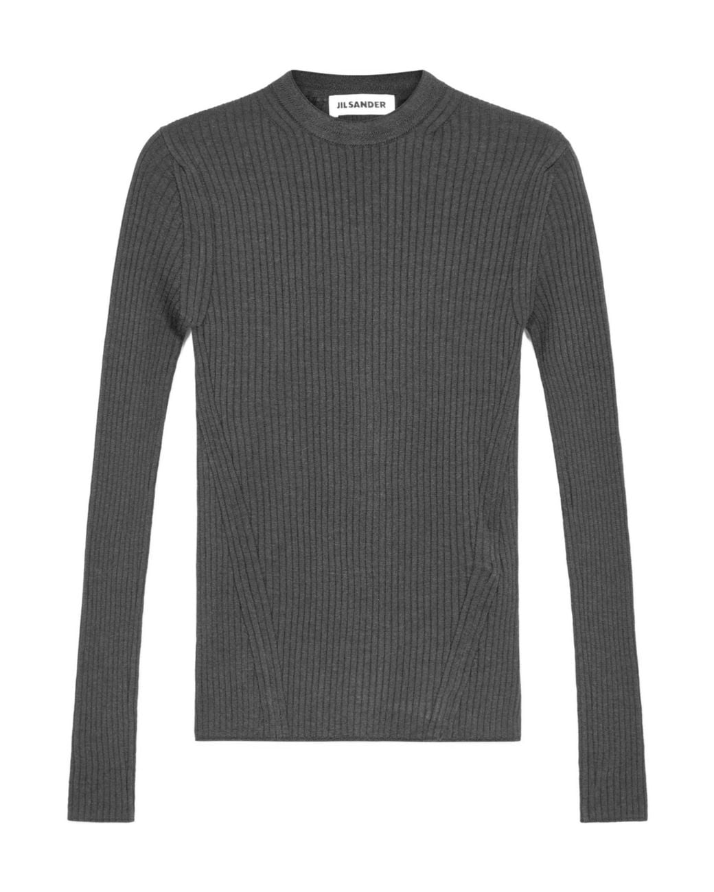 Jil Sander Gray Lightweight Wool Blend Sweater