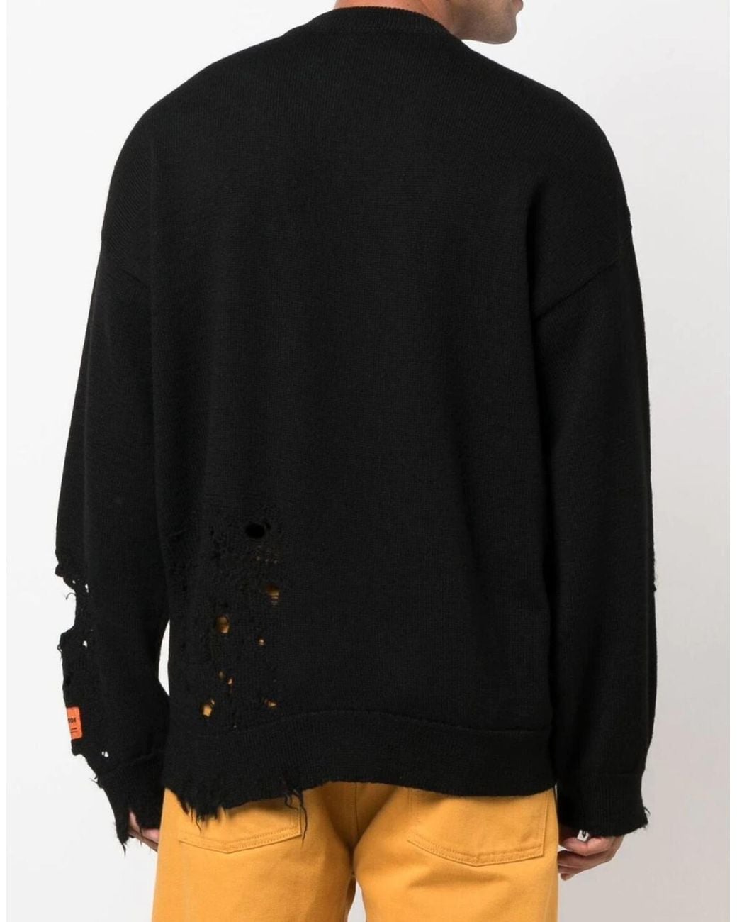 Heron Preston Black Logo Knitwear for men