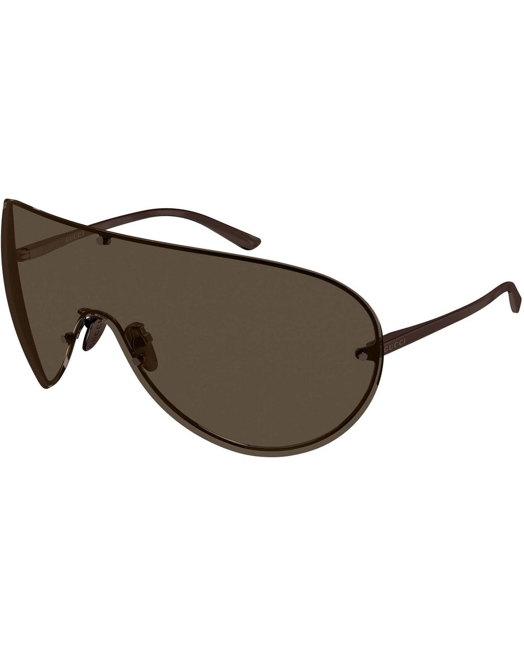 Gucci Brown Shield Sunglasses