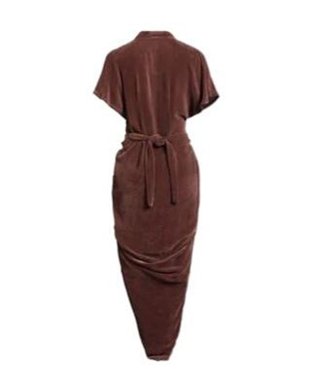 Rick Owens Red Velvet Dress