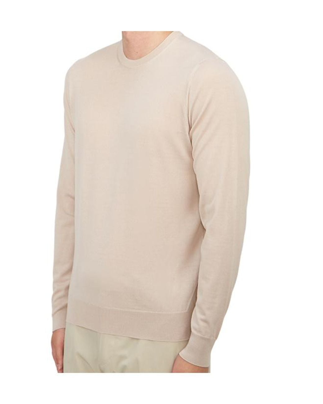 Drumohr Natural Long-Sleeved Sweater for men