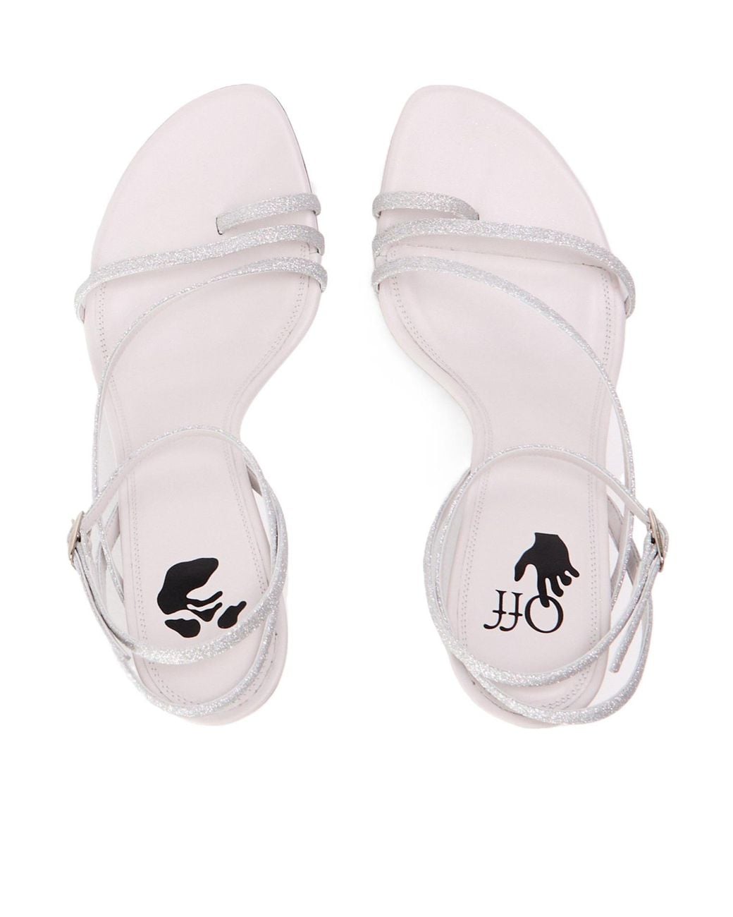 Off-White c/o Virgil Abloh White Toeloop Stiletto Heel Sandals