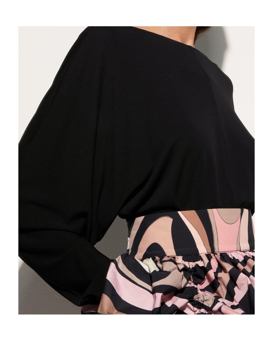 Emilio Pucci Black Jersey Bodysuit