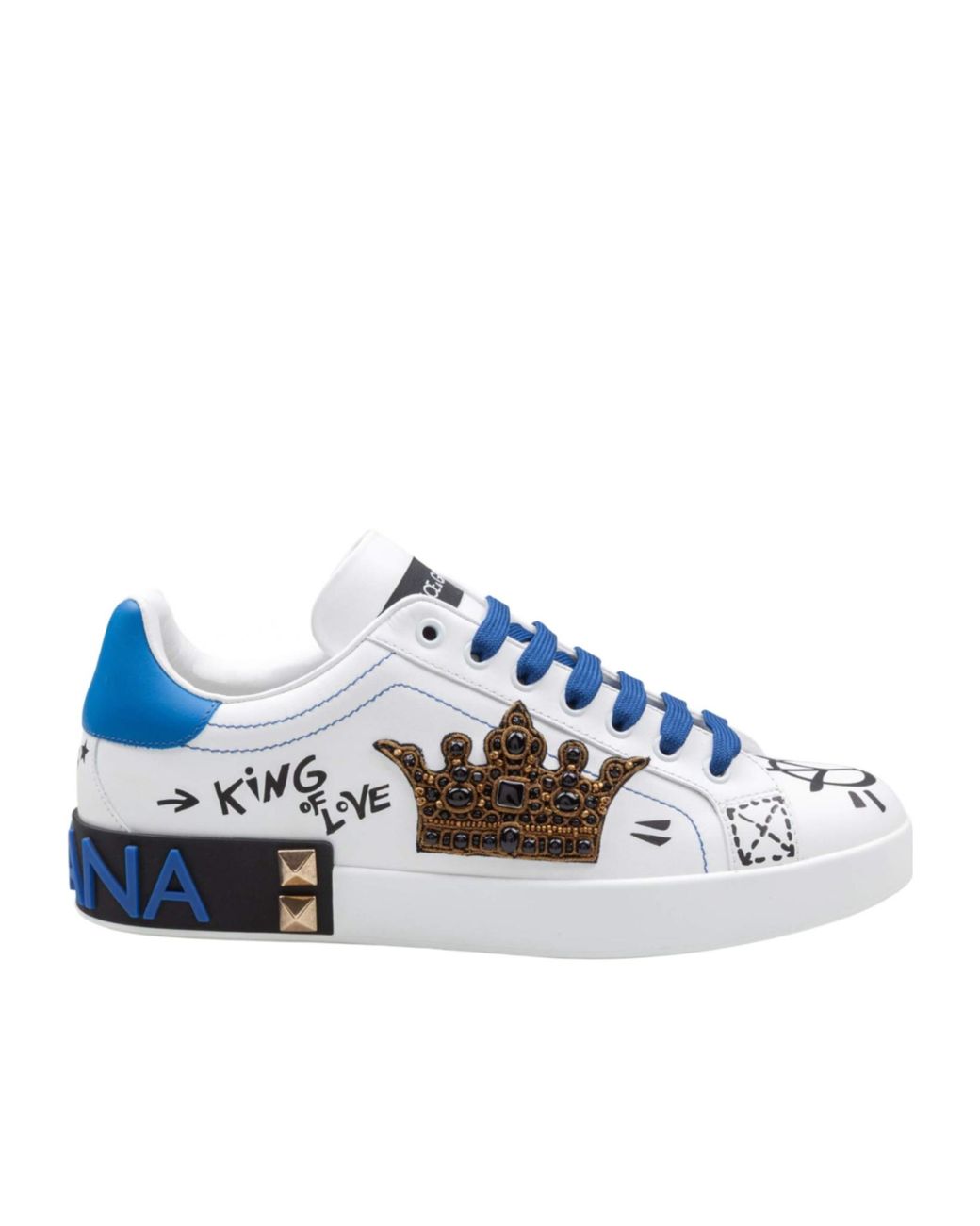 Dolce & Gabbana Blue Dolce & Gabbana Dolce & Gabbana Portofino Sneaker for men