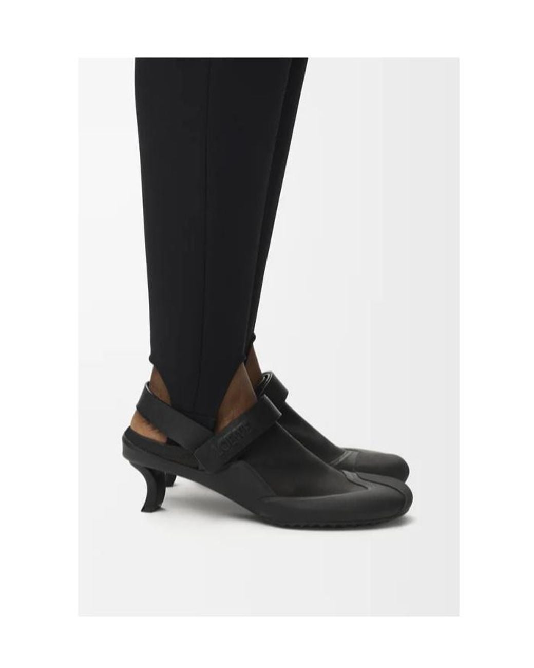 Loewe Black Dive Slingback Pumps