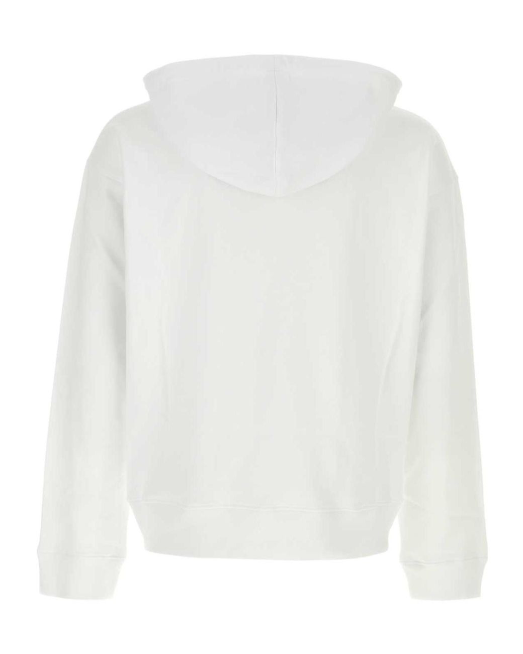 Moschino White Teddy Patch Hoodie for men