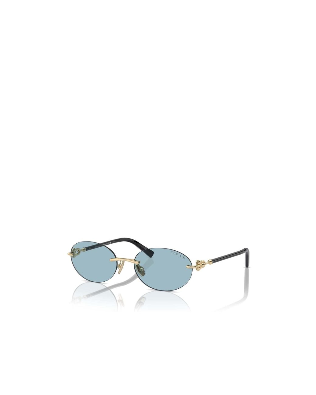 Tiffany & Co Blue Oval Frameless Sunglasses