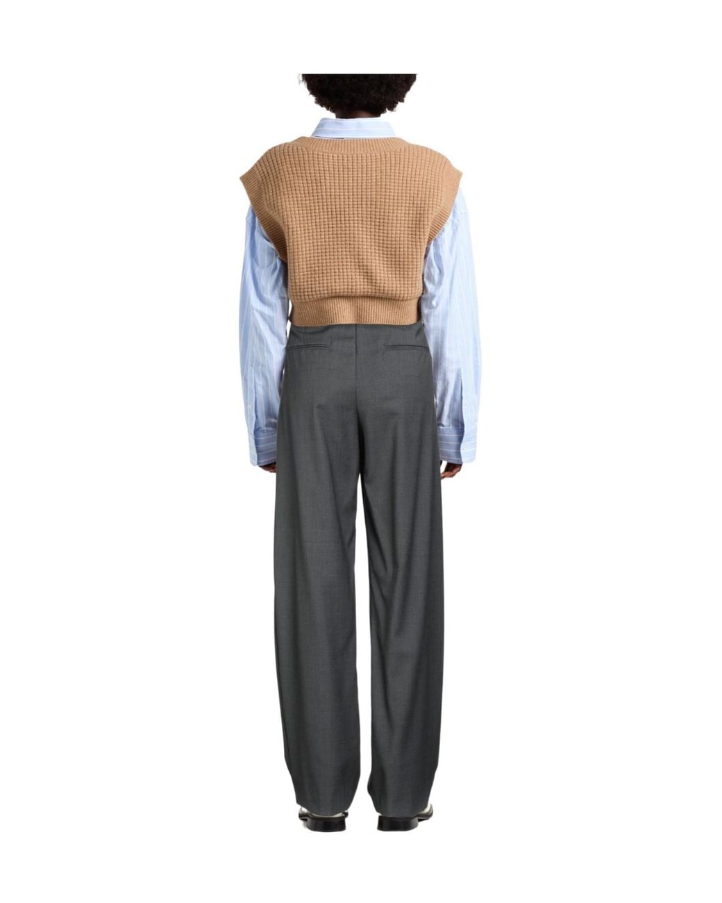Sportmax Gray Casual Trousers