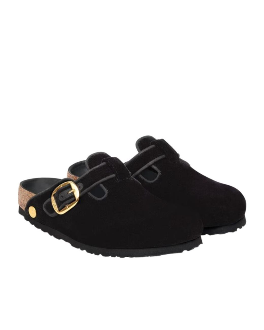 Birkenstock Black Boston Big Buckle Sandals