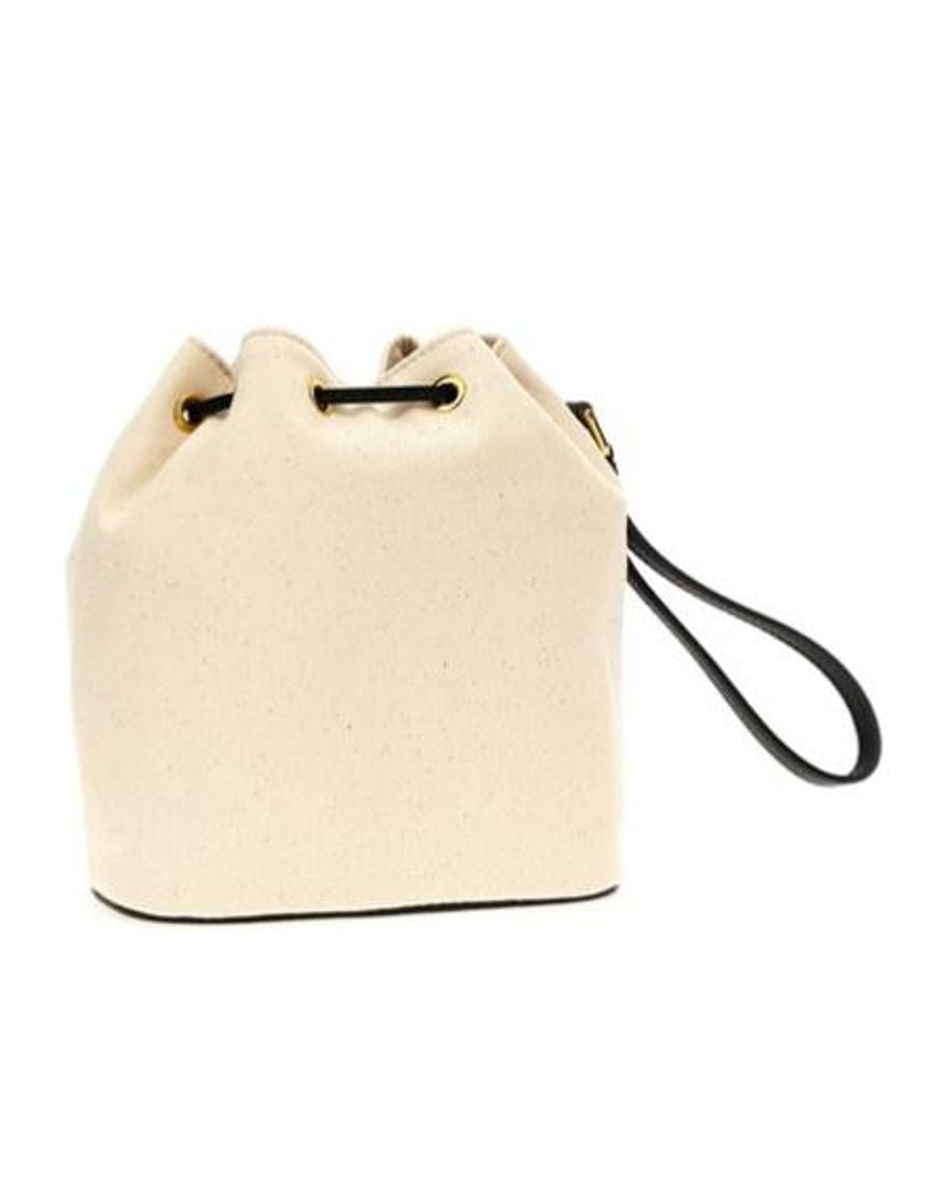 Bally Metallic Logo Printed Bar Mini Bucket Bag
