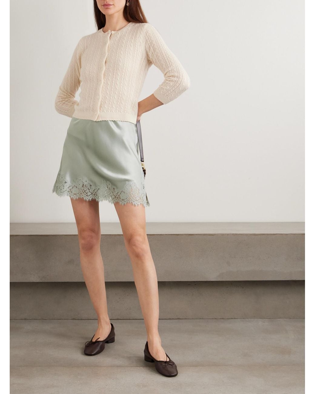 Doen Green Giulietta Mini Skirt