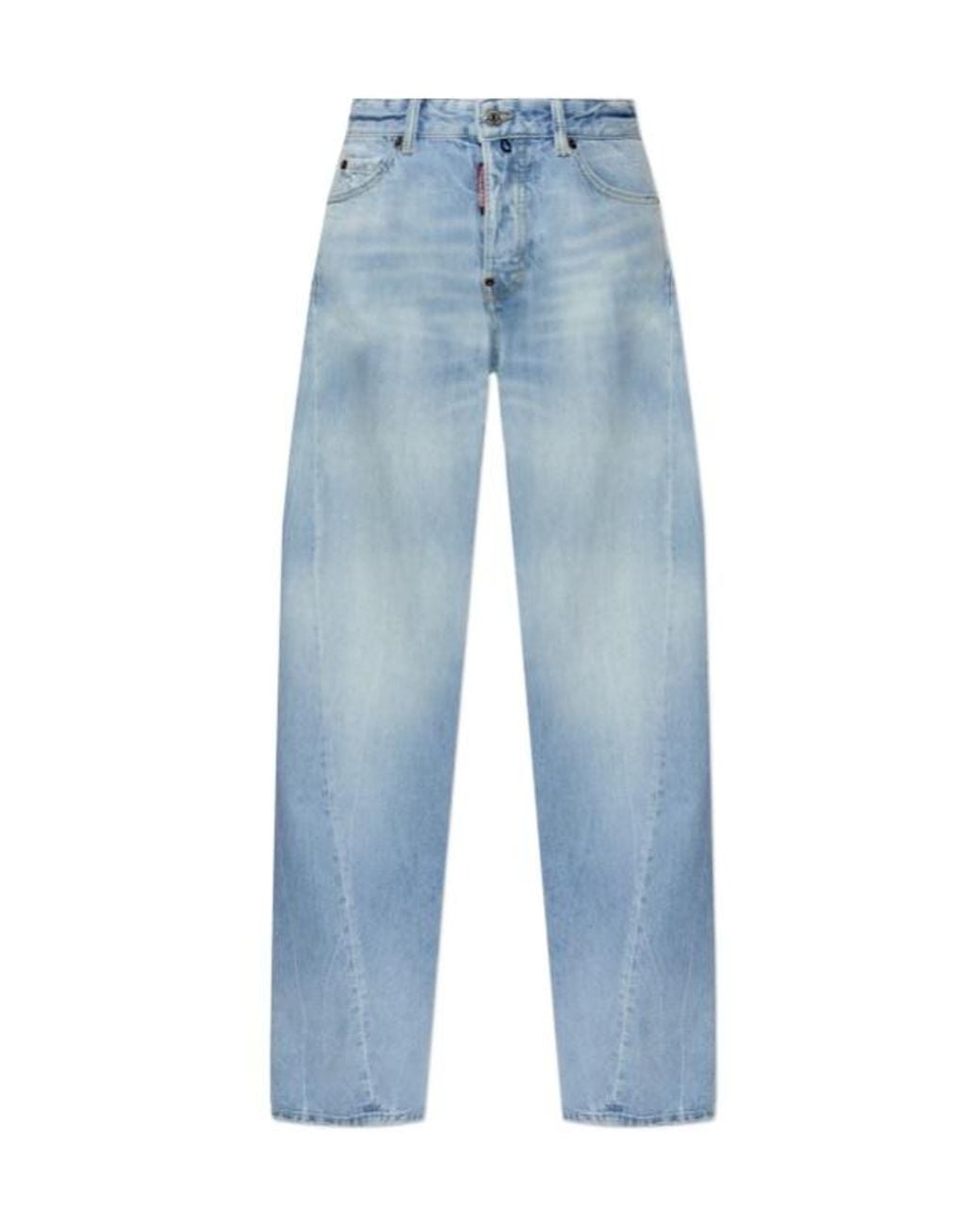 DSquared² Blue Loose Twisted Jeans