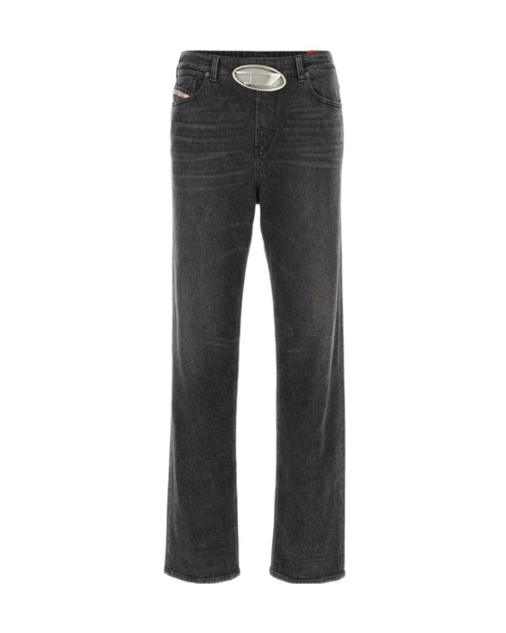 DIESEL Gray 1955 D-Rekiv Straight Jeans for men