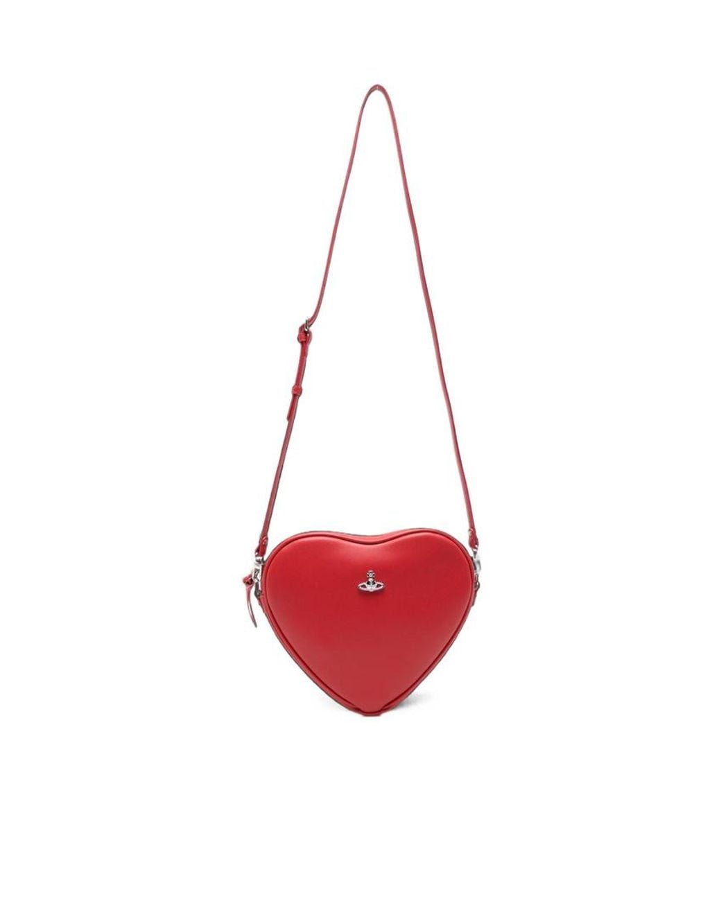 Vivienne Westwood Red Heart-Shaped Shoulder Bag
