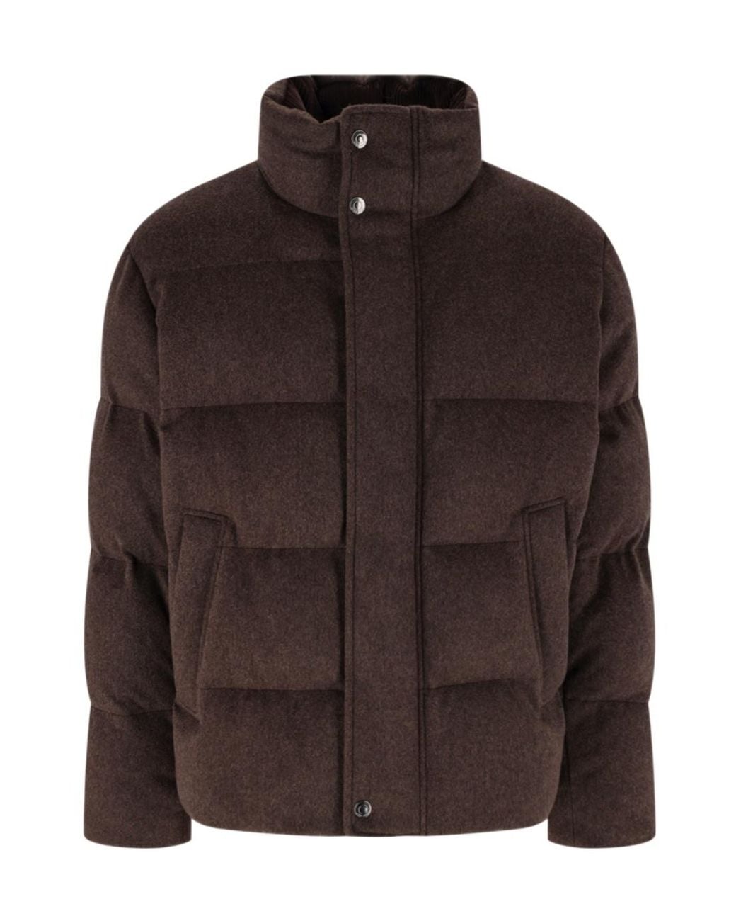 Loro Piana Brown Long-Sleeved Padded Jacket for men