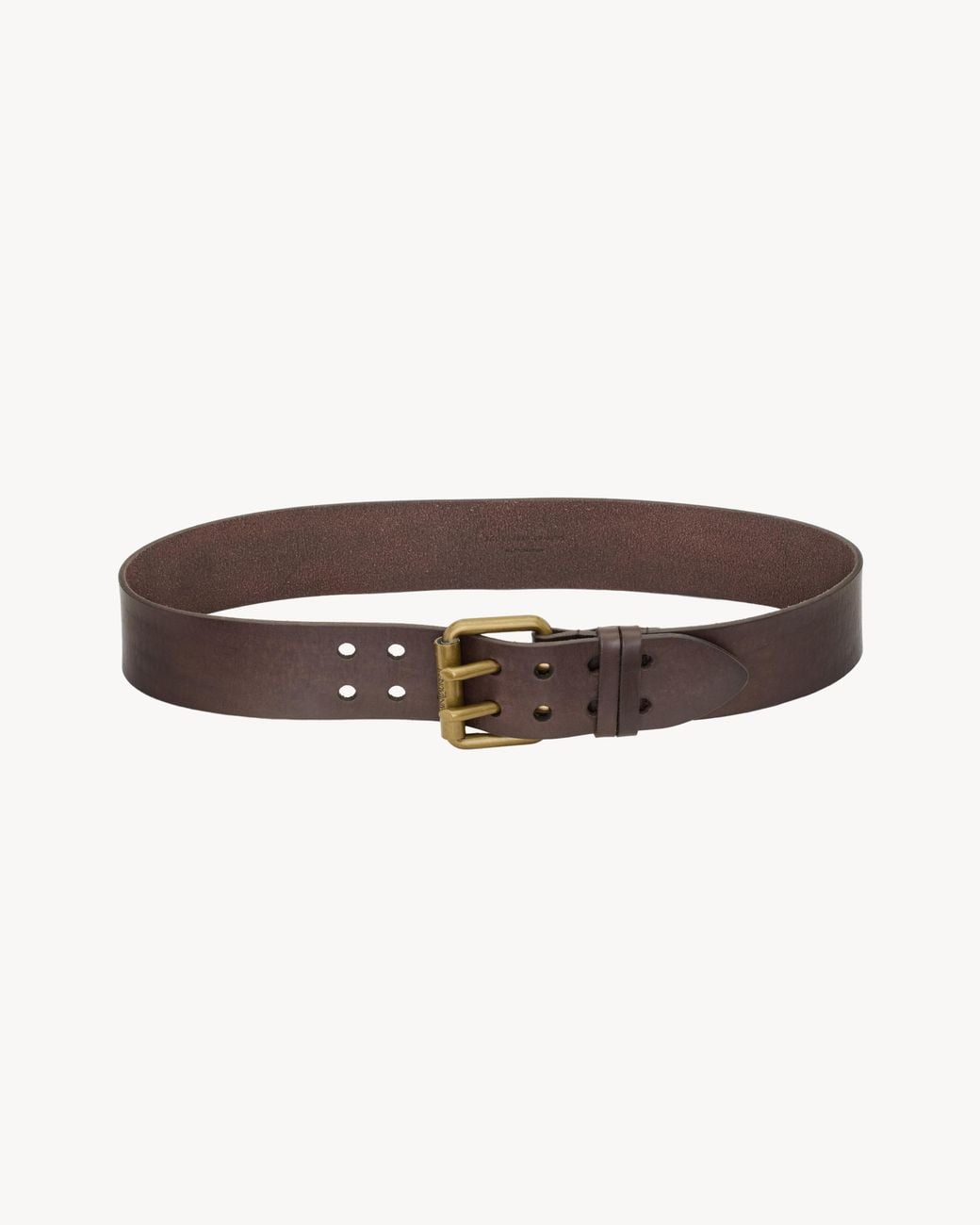 Saint Laurent White Motorcycle Wide Belt