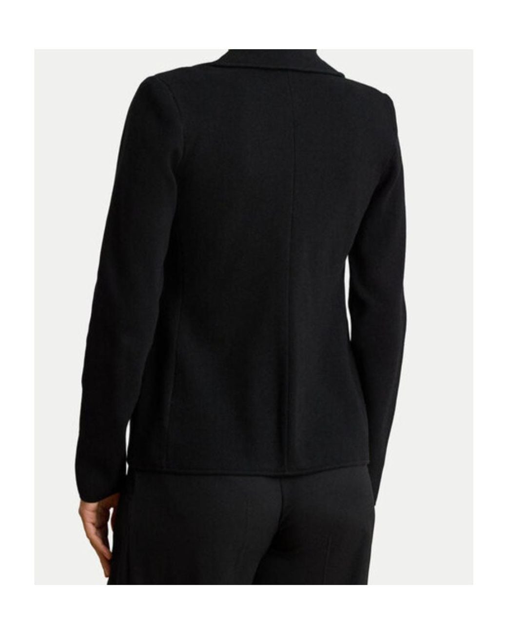 Ralph Lauren Black Lauren Crest Double-Breasted Blazer