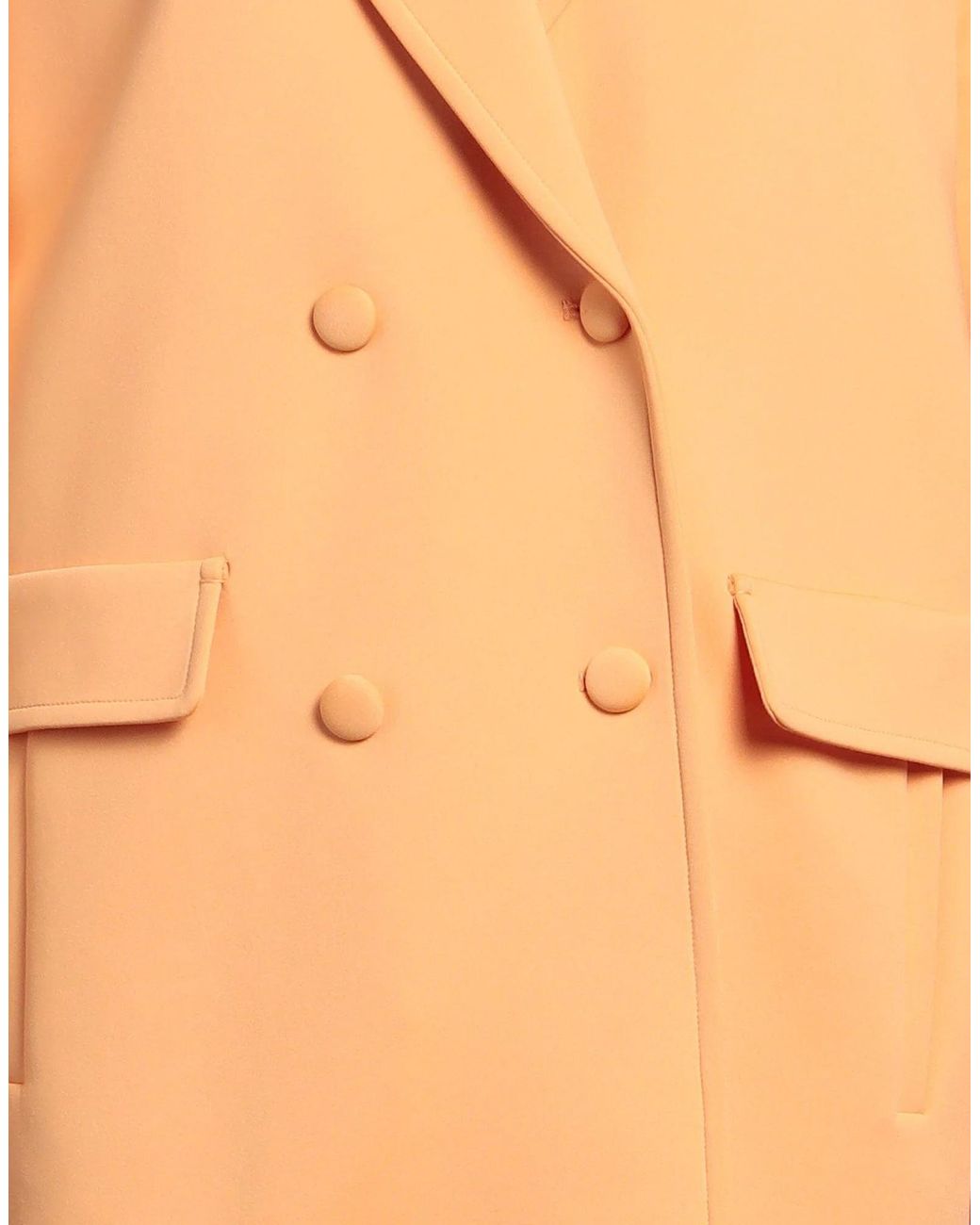 Weekend by Maxmara Orange Solid-Colored Stretch Blazer