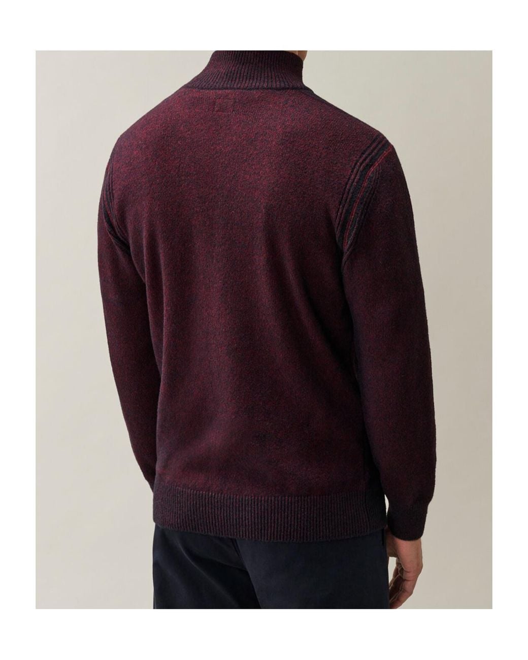 C P Company Red Half Zip Fleece Sweatshirt for men