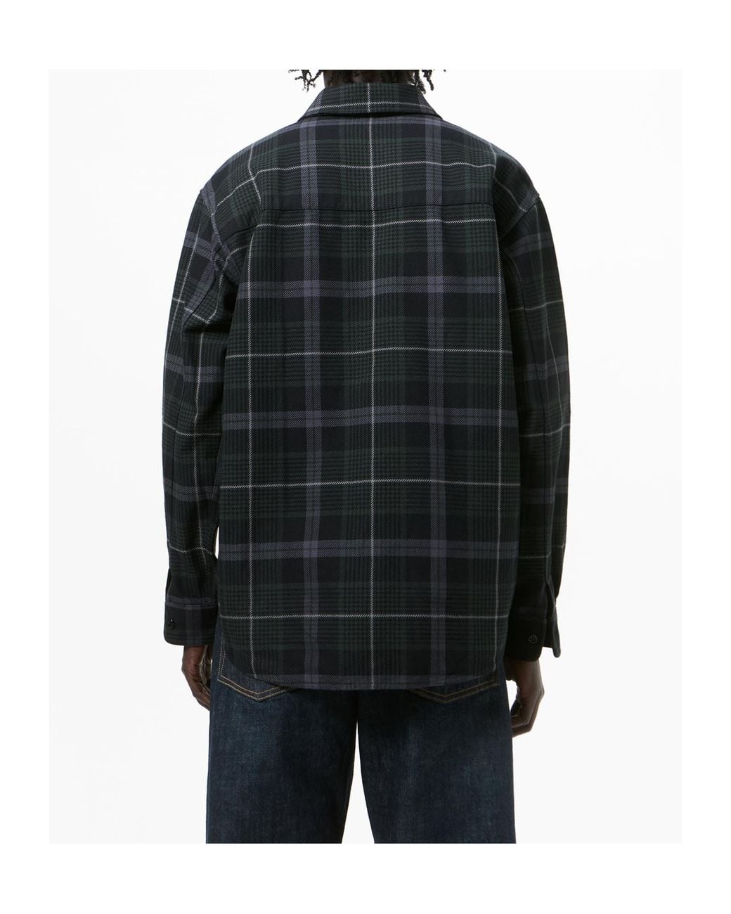 Our Legacy Black Checked Overshirt for men