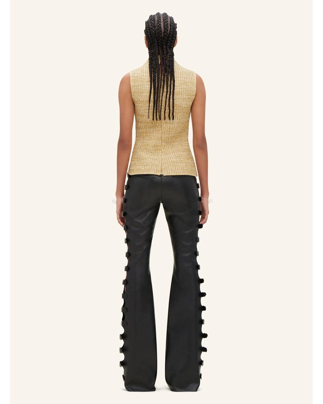 Courreges Natural High-Necked Top