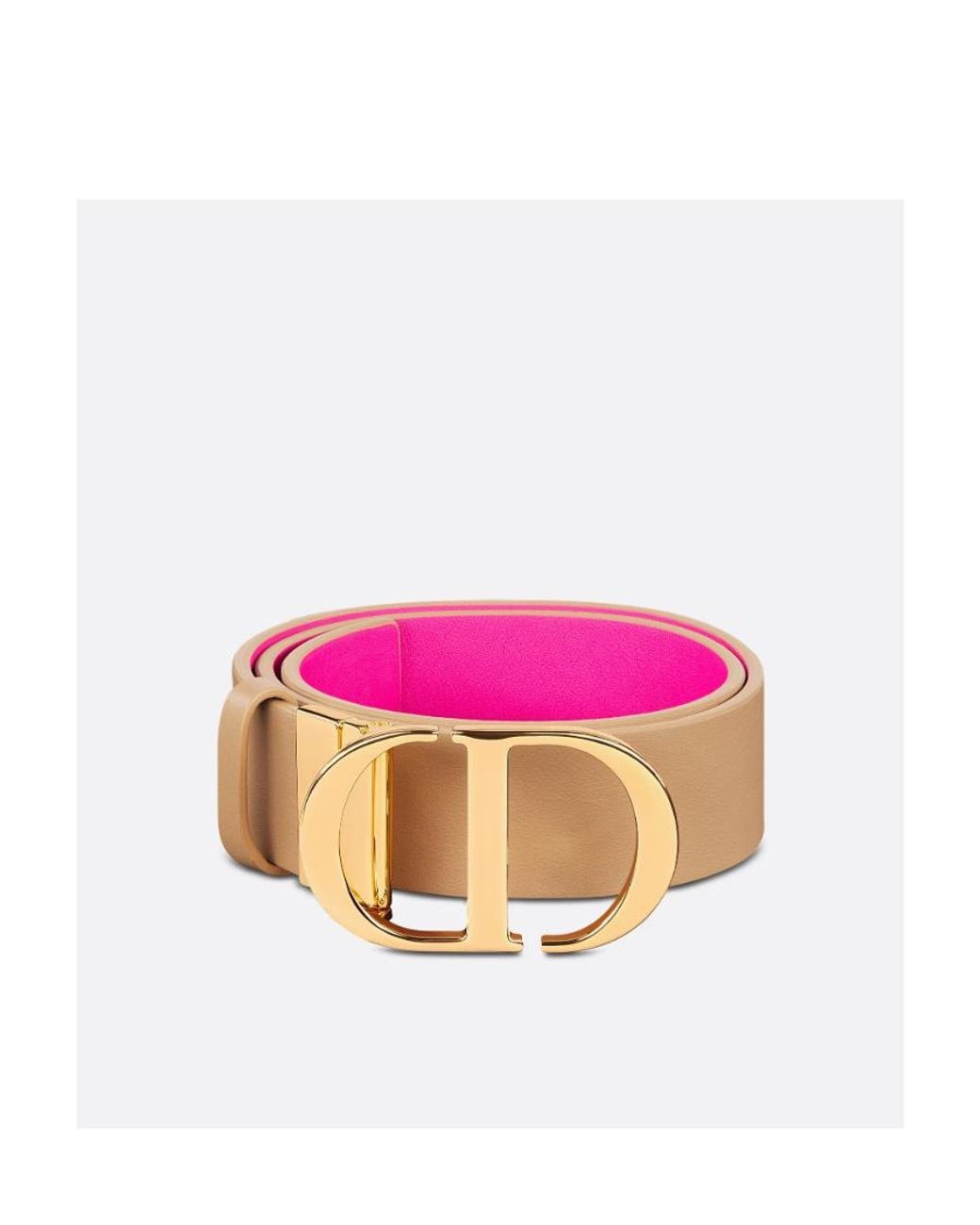 Dior Pink 30Montaigne Reversible Belt
