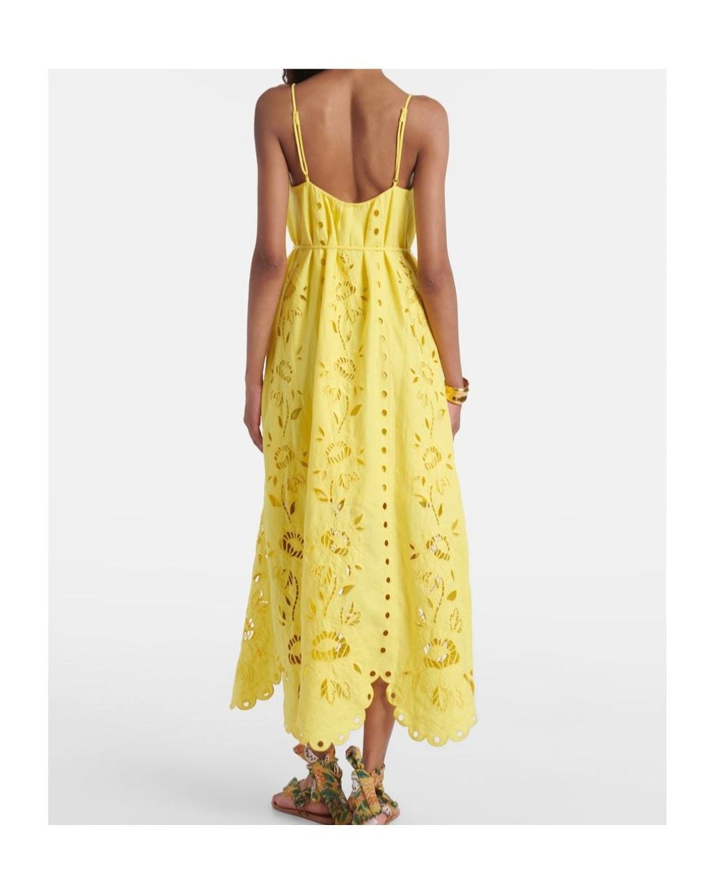 Farm Rio Yellow Richelieu Dress