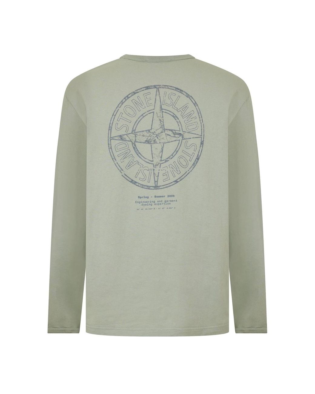 Stone Island Green Long Sleeve T-Shirt for men