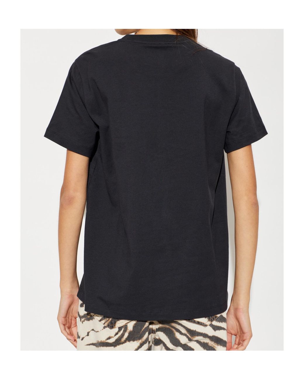 Ganni Black Teddy Mushrooms Graphic T-Shirt