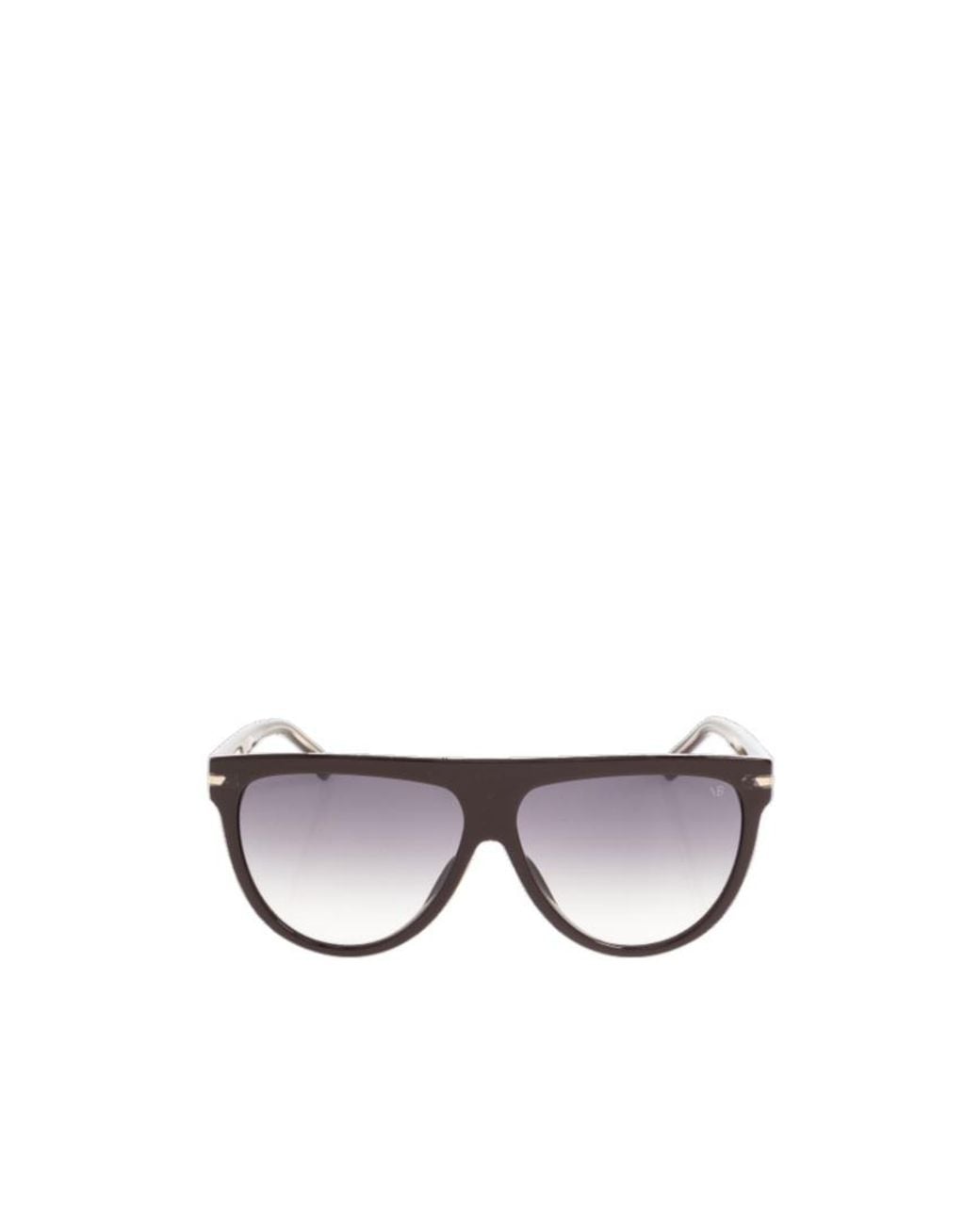Victoria Beckham White Pilot-Frame Sunglasses