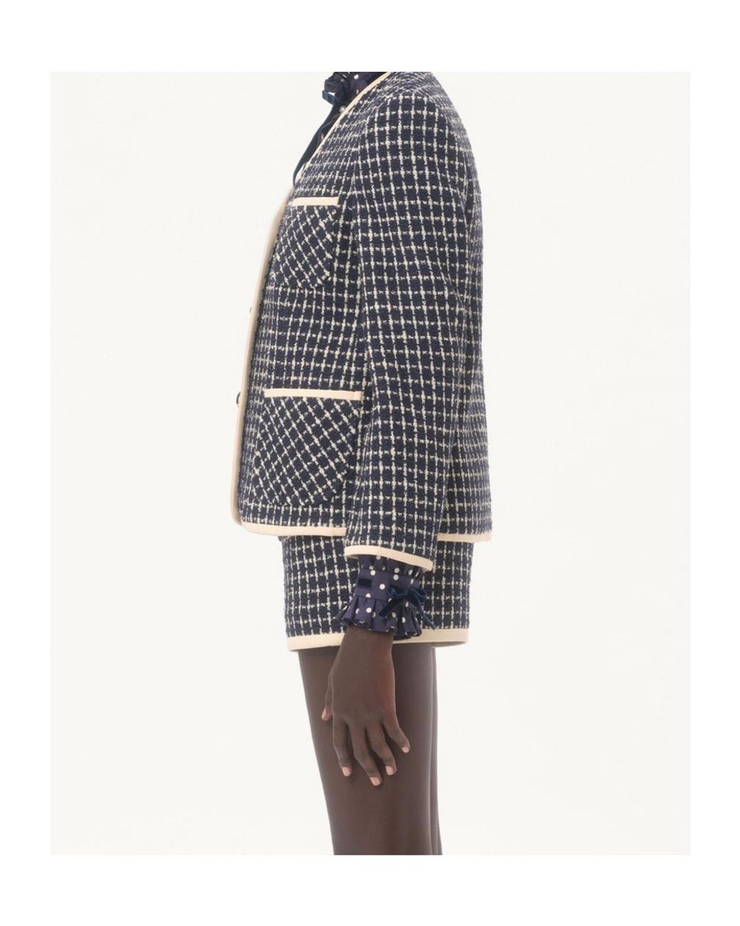 Valentino Black V-Neck Button-Up Jacket