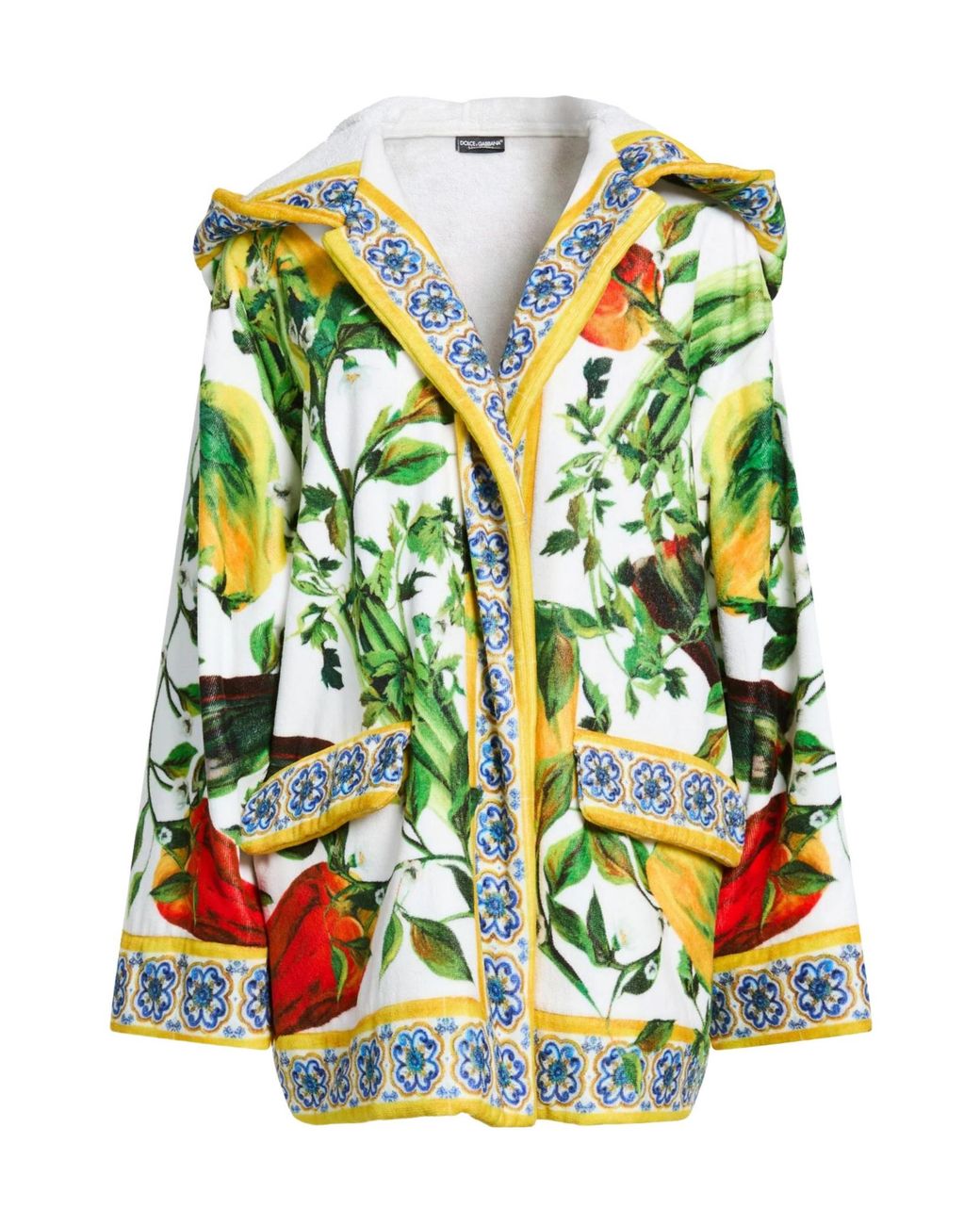 Dolce & Gabbana Green Printed Dressing Gowns