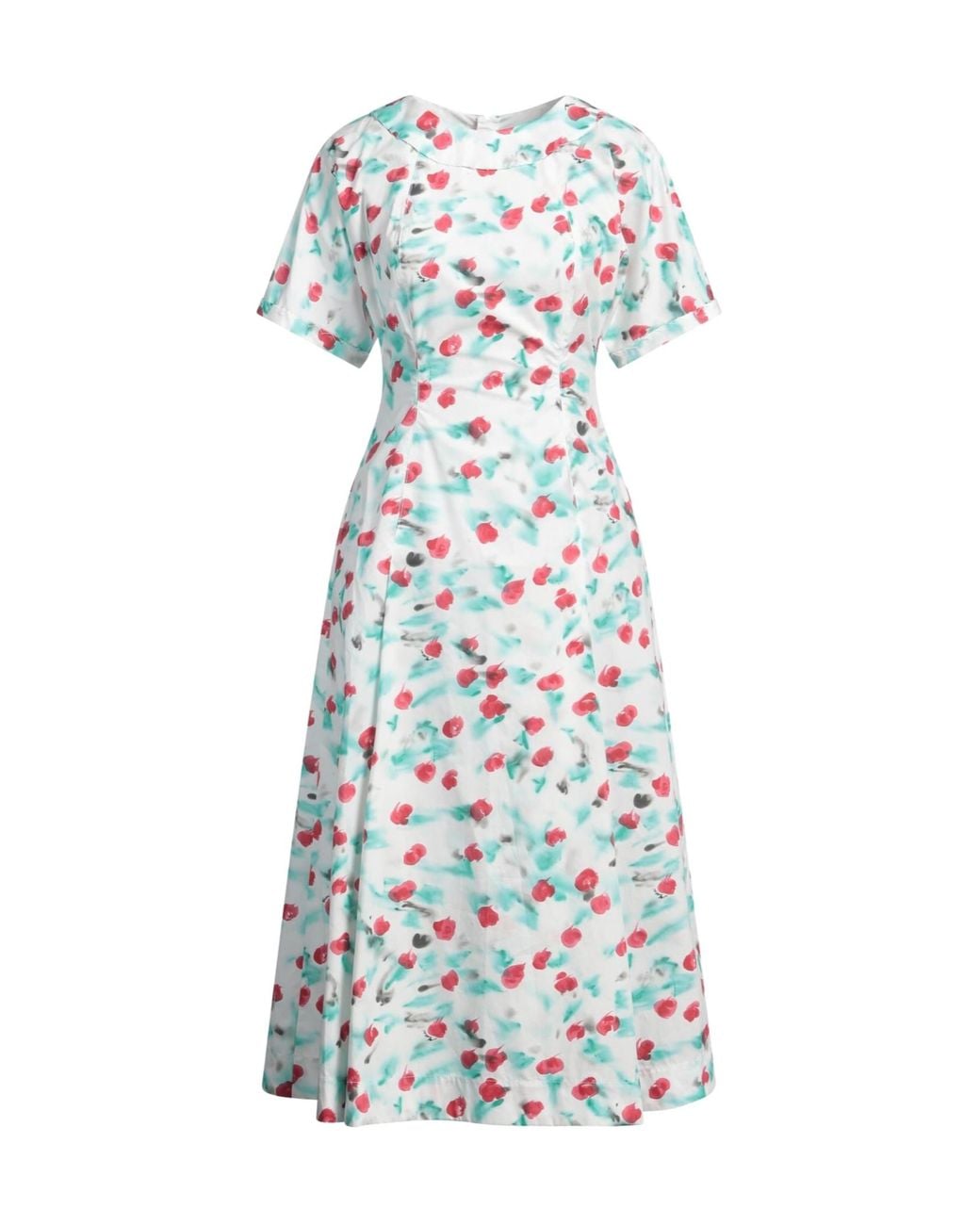 Marni Blue Short Sleeve Dress