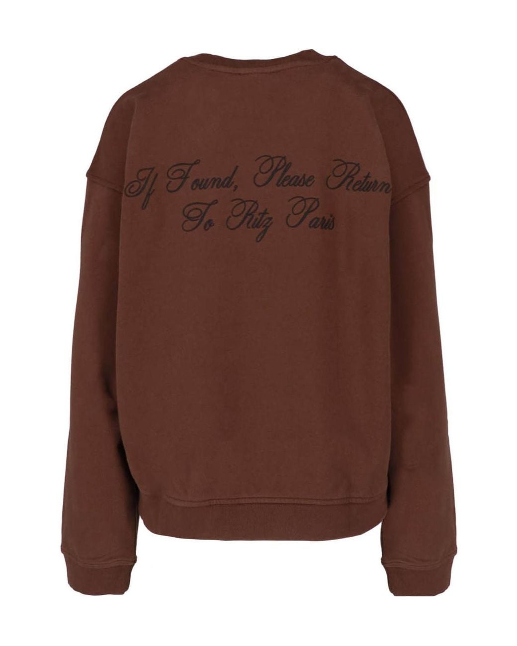 FRAME Brown X Ritz Logo Sweatshirt