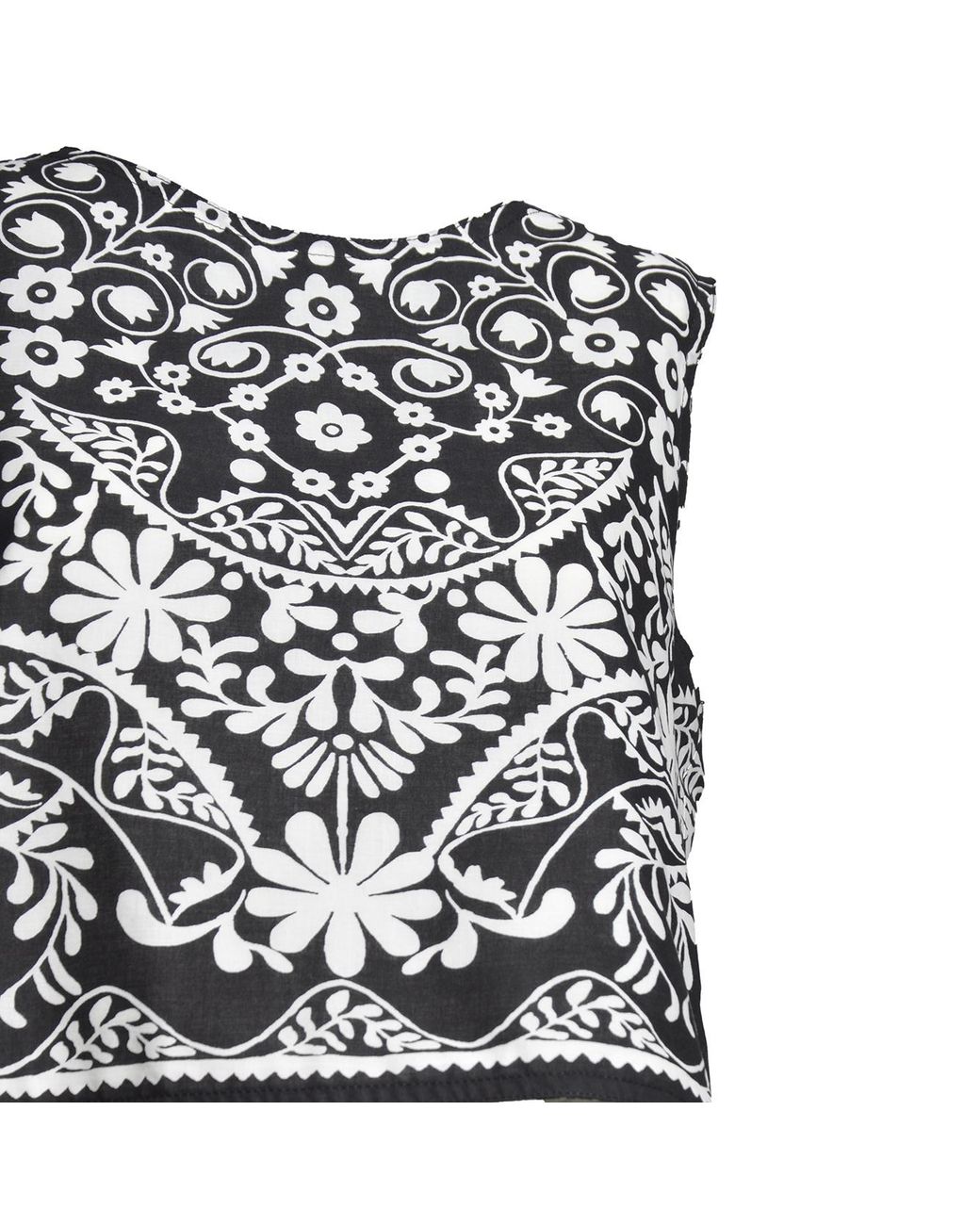 Weekend by Maxmara Black Wkifanale Printed Sleeveless Top