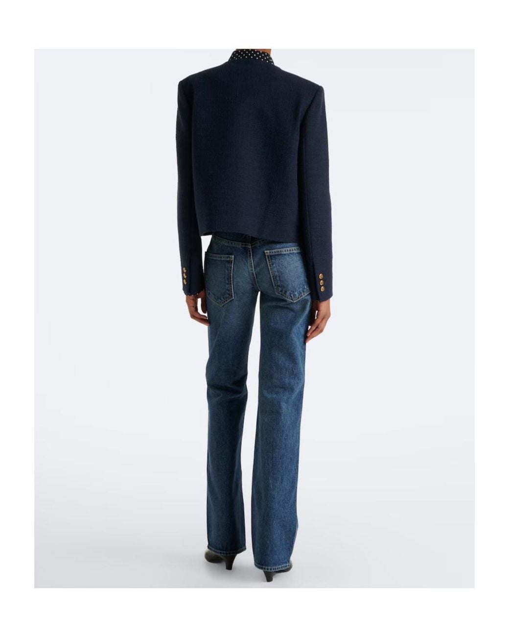 Nili Lotan Blue Roxane Flared Jeans